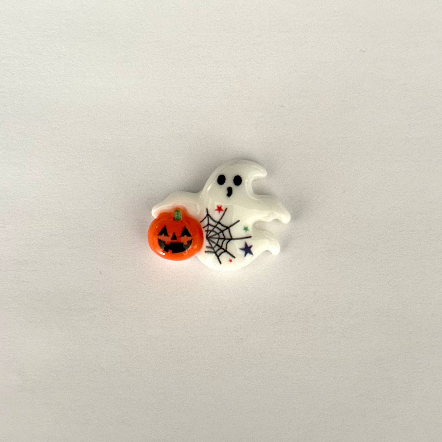 Pumpkin Ghost Charm