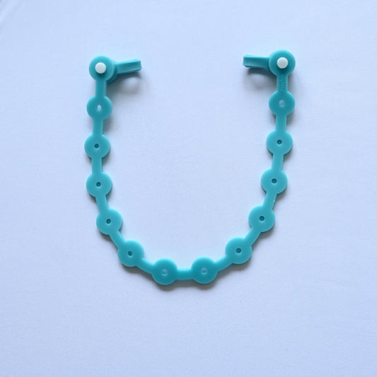 Teal Silichain & Magnet Clips