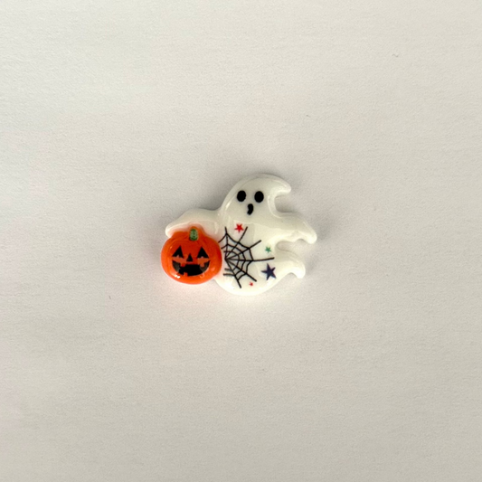 Pumpkin Ghost Charm