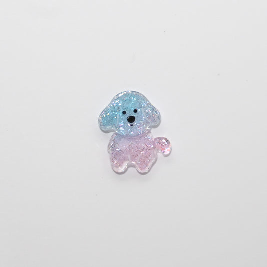 Glitter Dog Charm