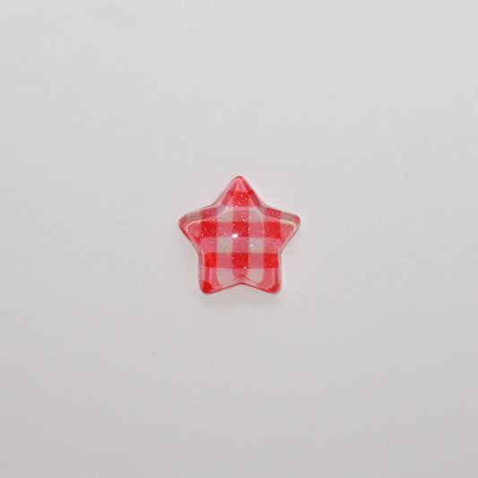 Gingham Star Charm